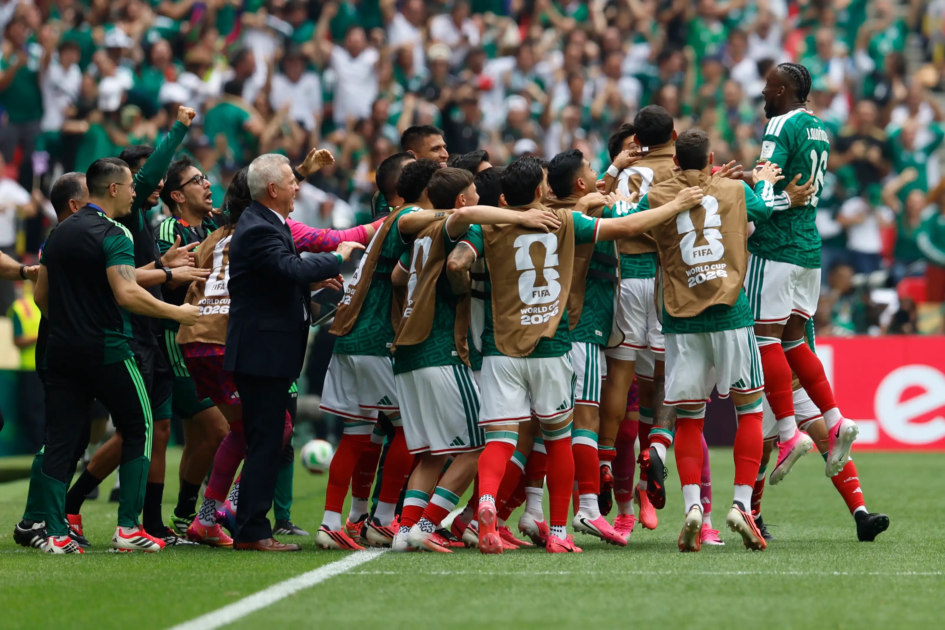 selección mexicana celebrando en el mundial 2026