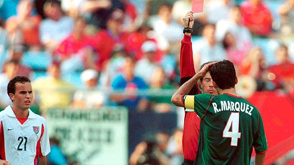 rafa márquez expulsado contra estados unidos 2002